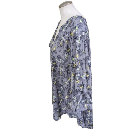 Torrid Womens Plus 5X Harper Disney Peter Pan Tinkerbell Grey Pullover Blouse - Picture 7 of 11